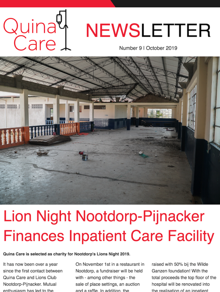 Quina Care Newsletter - October 2019