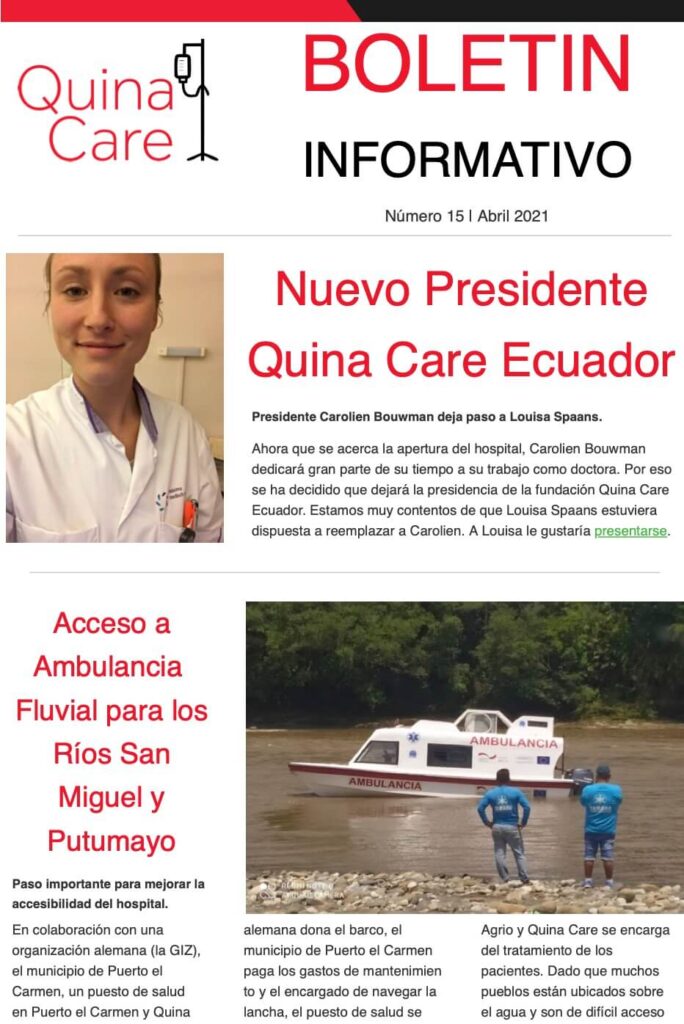 Quina Care Boletín Informativo Abril 2021