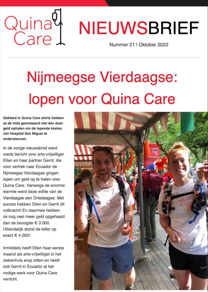 Quina Care nieuwsbrief - oktober 2022